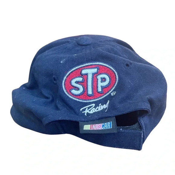 Vintage NASCAR John Andretti #43 STP Racing Hat – Navy Embroidered Strapback - Picture 5 of 9